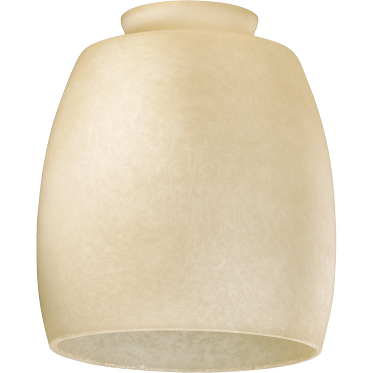 Charlton Home® 5.25'' H Glass Oval Lamp Shade ( Screw On ) in Beige & Reviews Wayfair